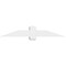 Ekena Millwork Eugene Architectural Grade PVC Gable Bracket, 60"W x 10"H x 4"D x 6"F, 4/12 Pitch GBP060X10X0406EUG00 - alternate 4